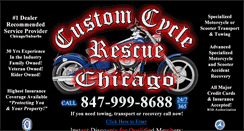 Desktop Screenshot of chicagomotorcycletowing.com